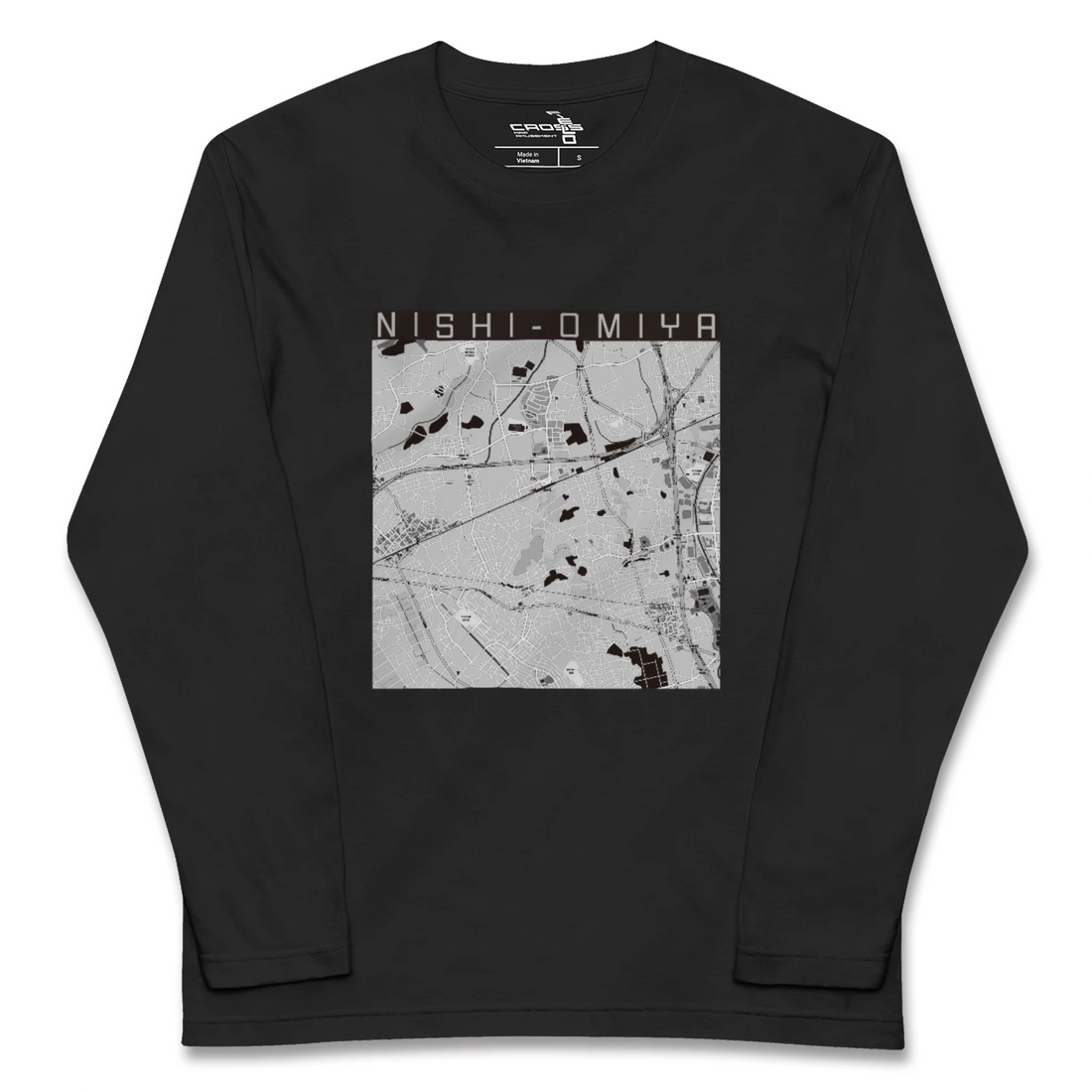【西大宮(埼玉県)】地図柄ロングスリーブTシャツ