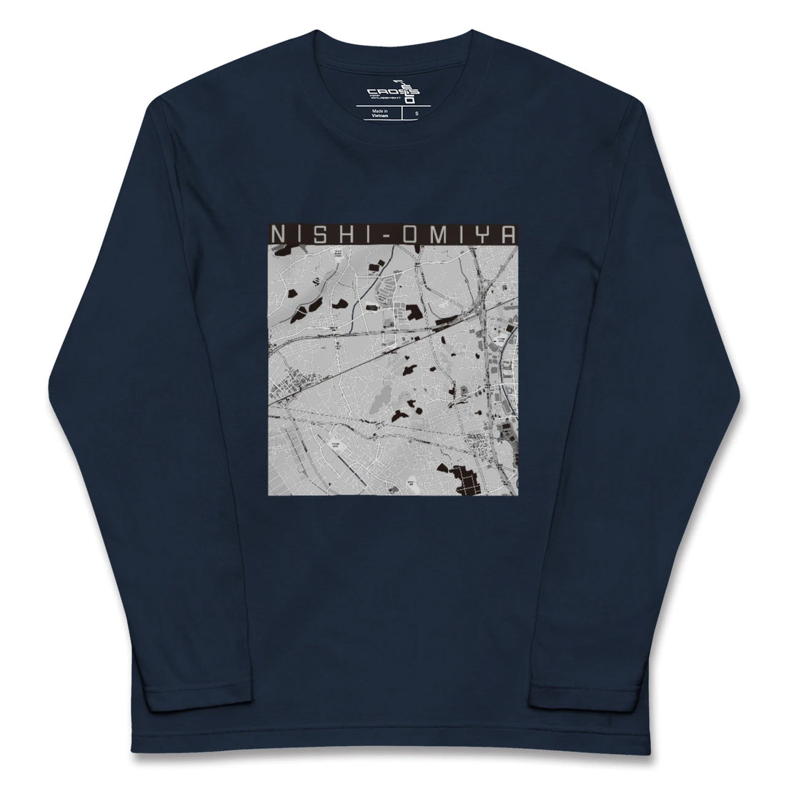 【西大宮（埼玉県）】地図柄ロングスリーブTシャツ