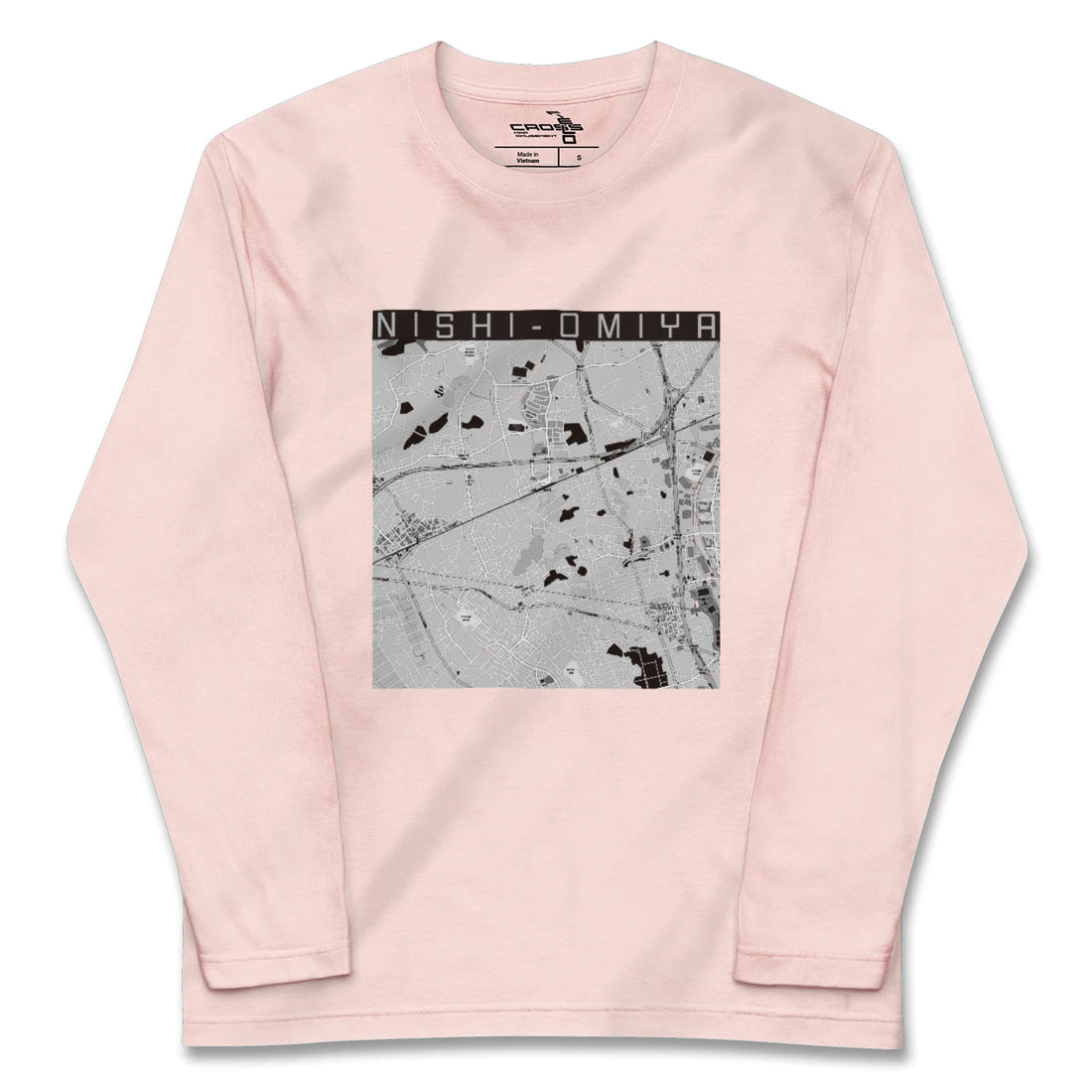 【西大宮（埼玉県）】地図柄ロングスリーブTシャツ