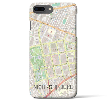 【西新宿（東京都）】地図柄iPhoneケース（バックカバータイプ）