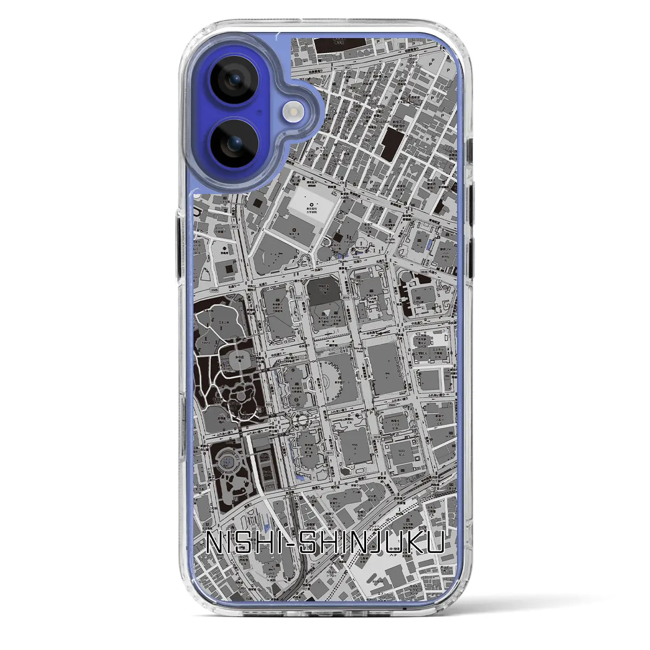 【西新宿（東京都）】地図柄iPhoneケース（MagSafeタイプ）