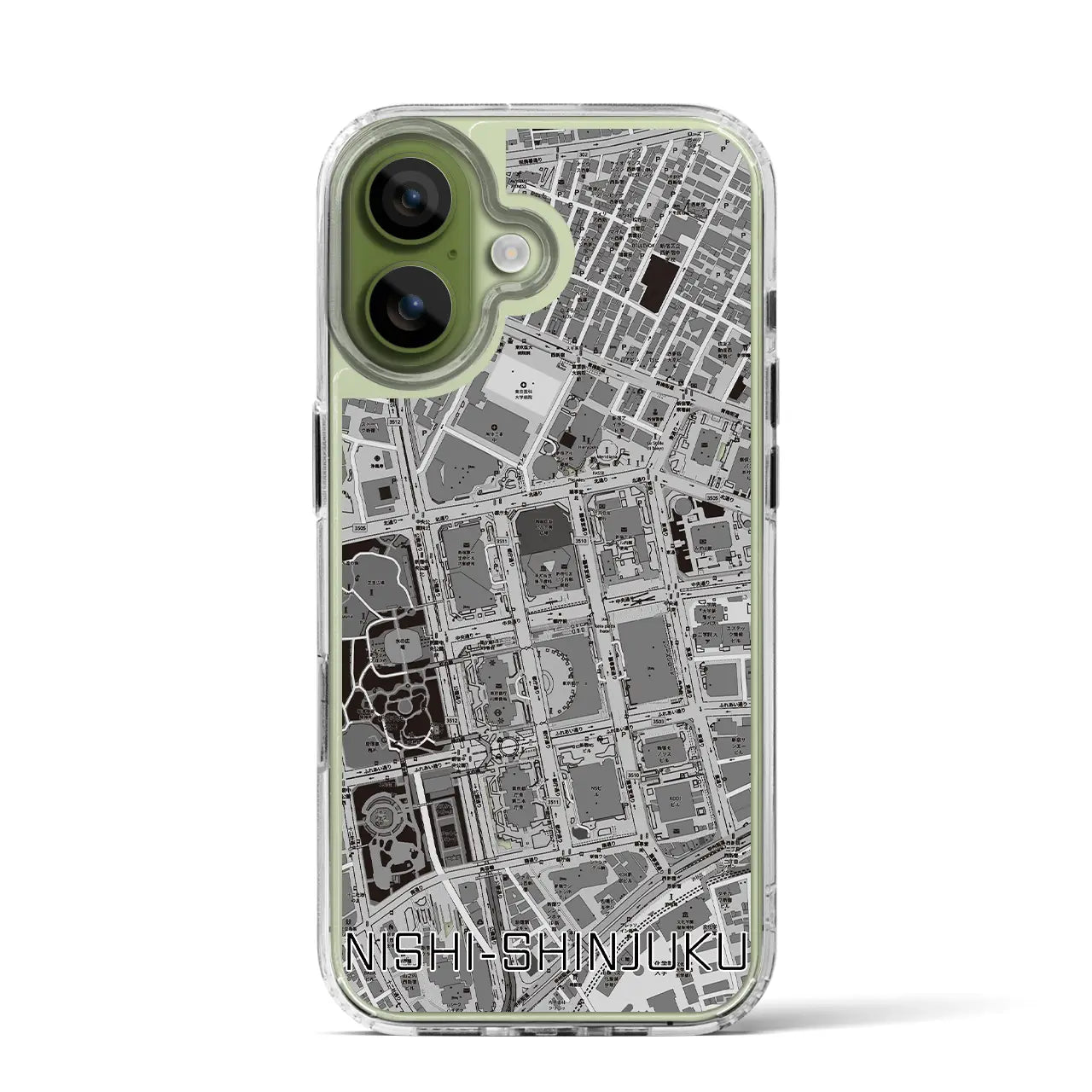 【西新宿（東京都）】地図柄iPhoneケース（MagSafeタイプ）