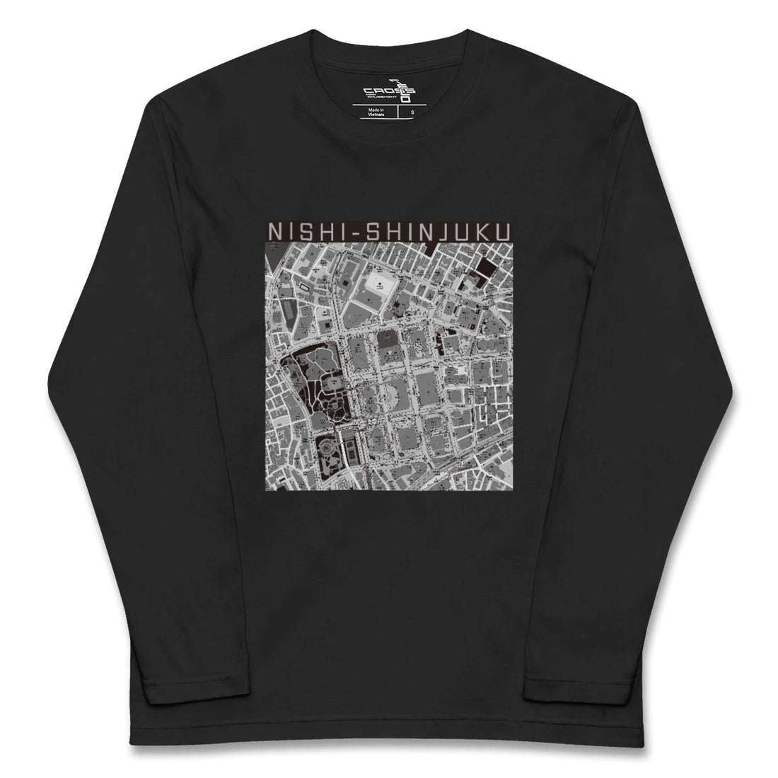 【西新宿(東京都)】地図柄ロングスリーブTシャツ