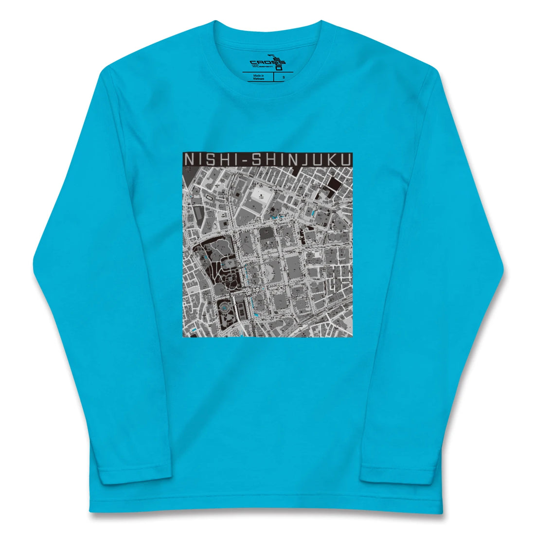 【西新宿(東京都)】地図柄ロングスリーブTシャツ