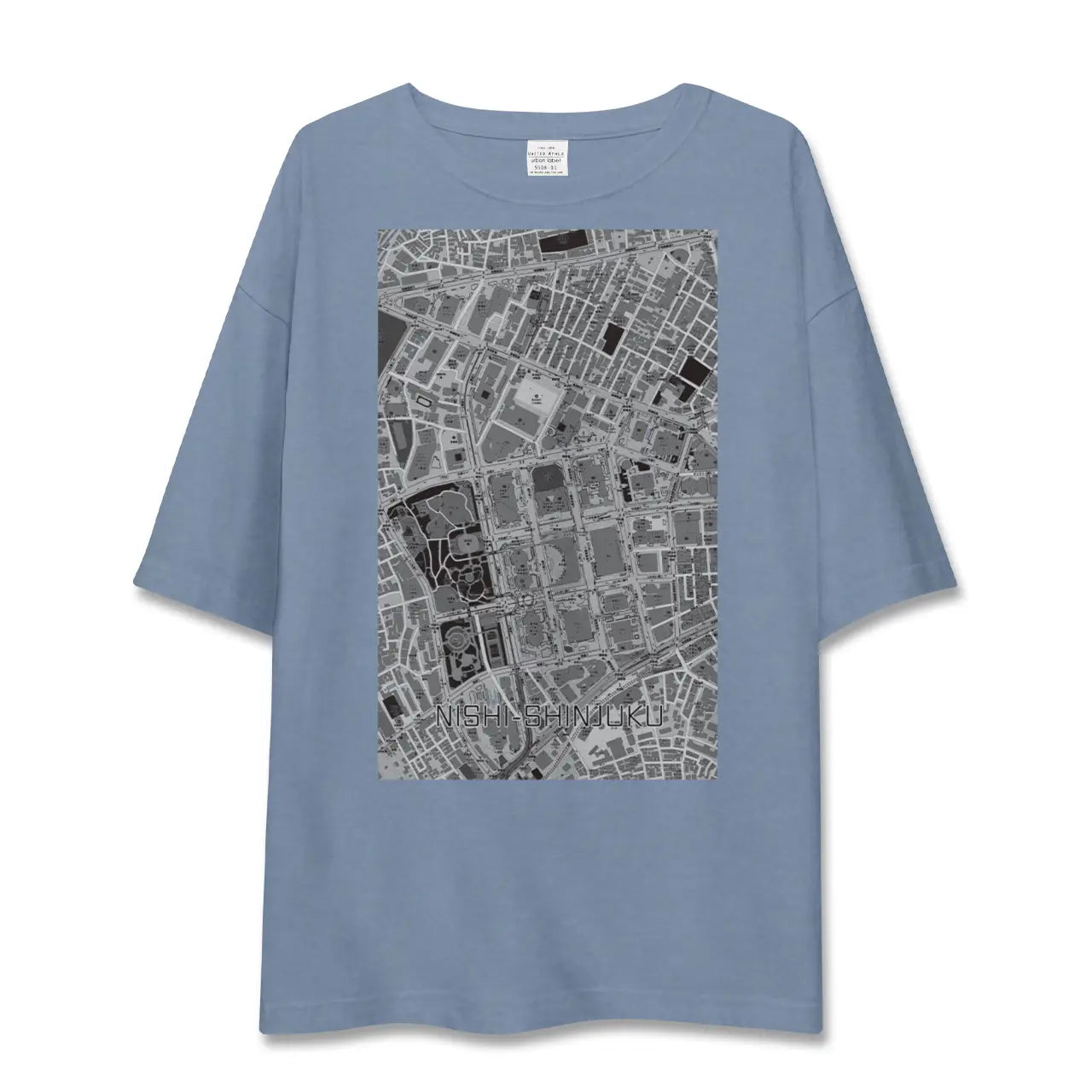 【西新宿（東京都）】地図柄ビッグシルエットTシャツ