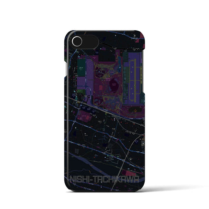 【西立川（東京都）】地図柄iPhoneケース（バックカバータイプ）