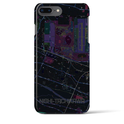 【西立川（東京都）】地図柄iPhoneケース（バックカバータイプ）