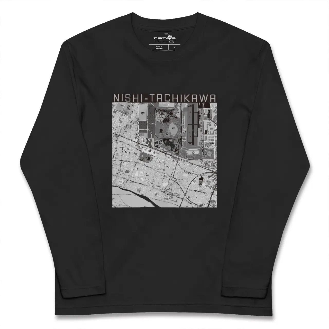 【西立川（東京都）】地図柄ロングスリーブTシャツ