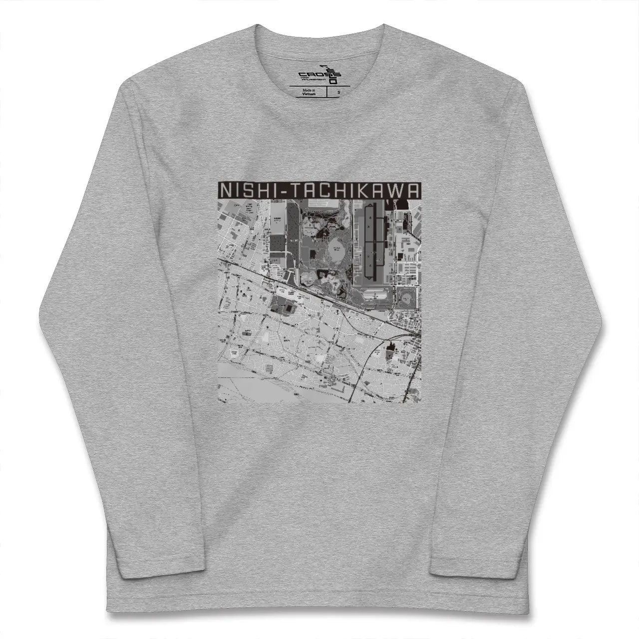 【西立川（東京都）】地図柄ロングスリーブTシャツ