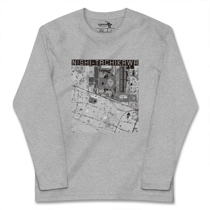 【西立川（東京都）】地図柄ロングスリーブTシャツ