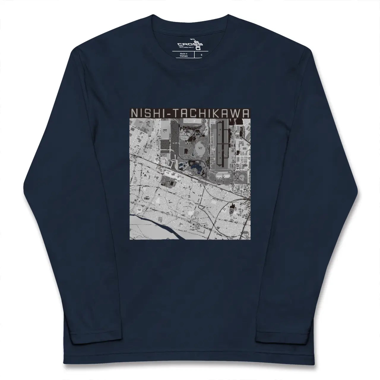【西立川（東京都）】地図柄ロングスリーブTシャツ