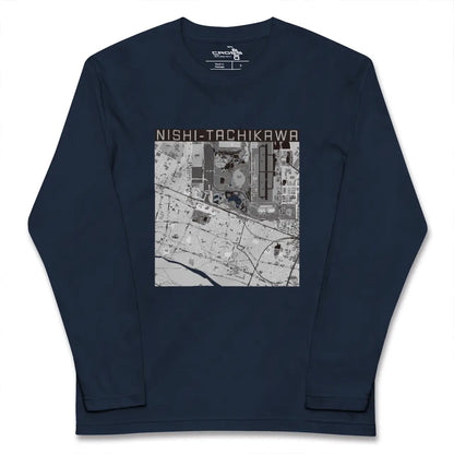 【西立川（東京都）】地図柄ロングスリーブTシャツ