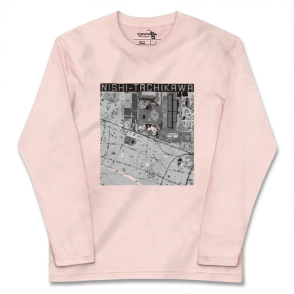【西立川（東京都）】地図柄ロングスリーブTシャツ