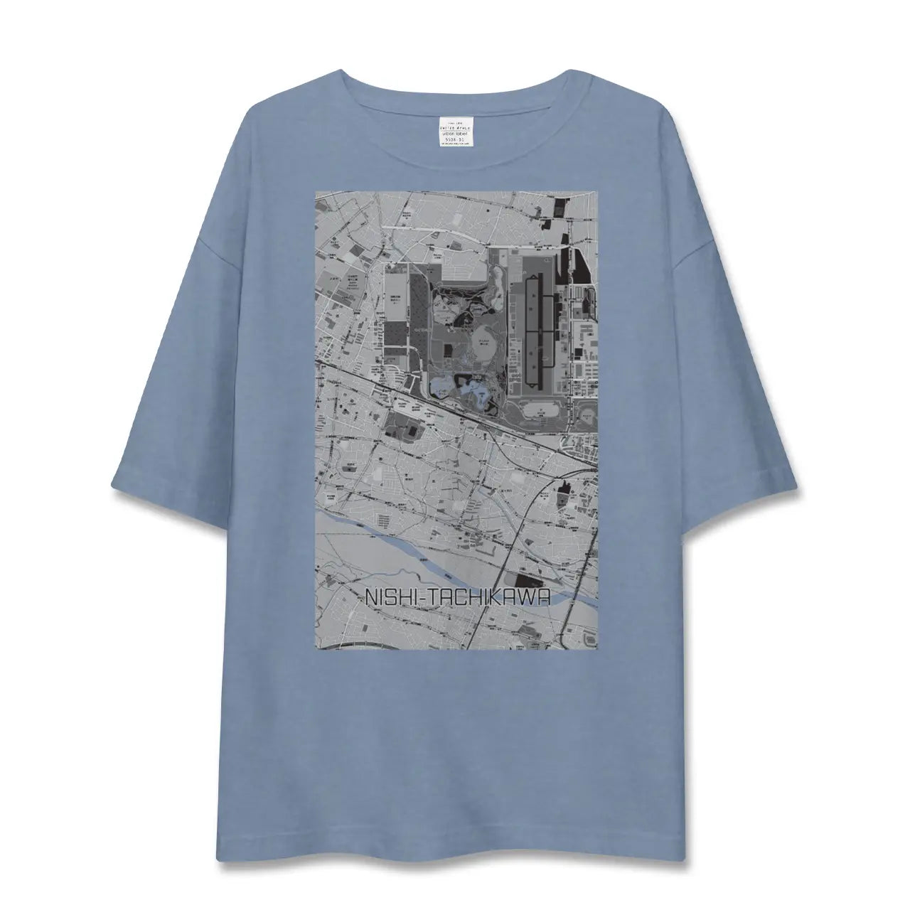 【西立川（東京都）】地図柄ビッグシルエットTシャツ