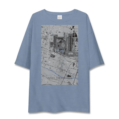 【西立川（東京都）】地図柄ビッグシルエットTシャツ