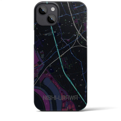 【西浦和（埼玉県）】地図柄iPhoneケース（バックカバータイプ）