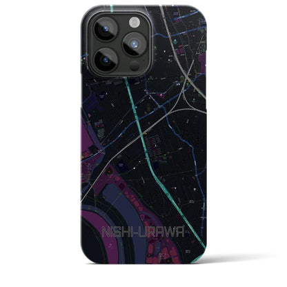 【西浦和（埼玉県）】地図柄iPhoneケース（バックカバータイプ）