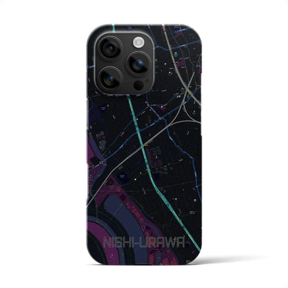 【西浦和（埼玉県）】地図柄iPhoneケース（バックカバータイプ）