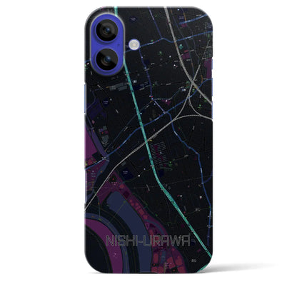 【西浦和（埼玉県）】地図柄iPhoneケース（バックカバータイプ）