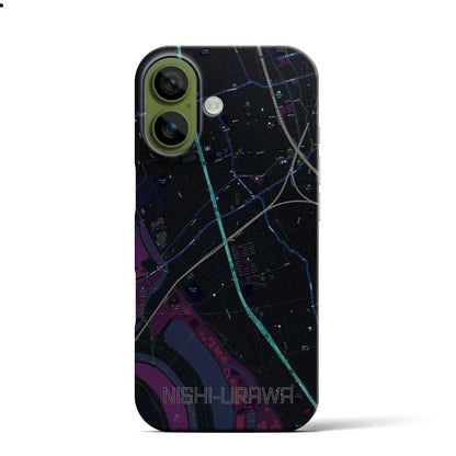 【西浦和（埼玉県）】地図柄iPhoneケース（バックカバータイプ）