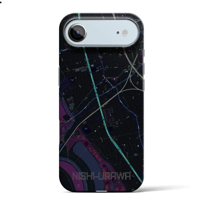 【西浦和（埼玉県）】地図柄iPhoneケース（バックカバータイプ）