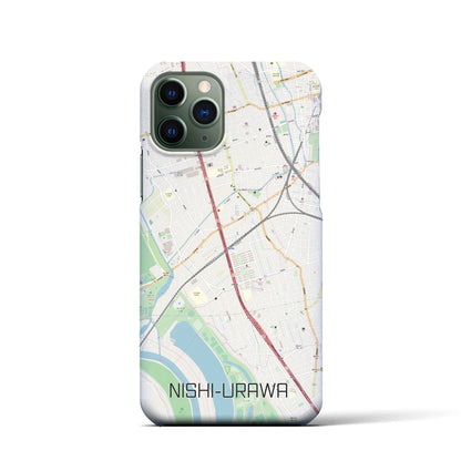 【西浦和（埼玉県）】地図柄iPhoneケース（バックカバータイプ）