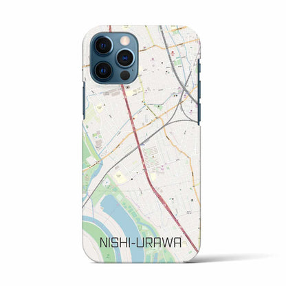 【西浦和（埼玉県）】地図柄iPhoneケース（バックカバータイプ）