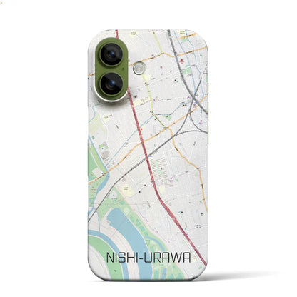 【西浦和（埼玉県）】地図柄iPhoneケース（バックカバータイプ）