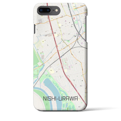 【西浦和（埼玉県）】地図柄iPhoneケース（バックカバータイプ）