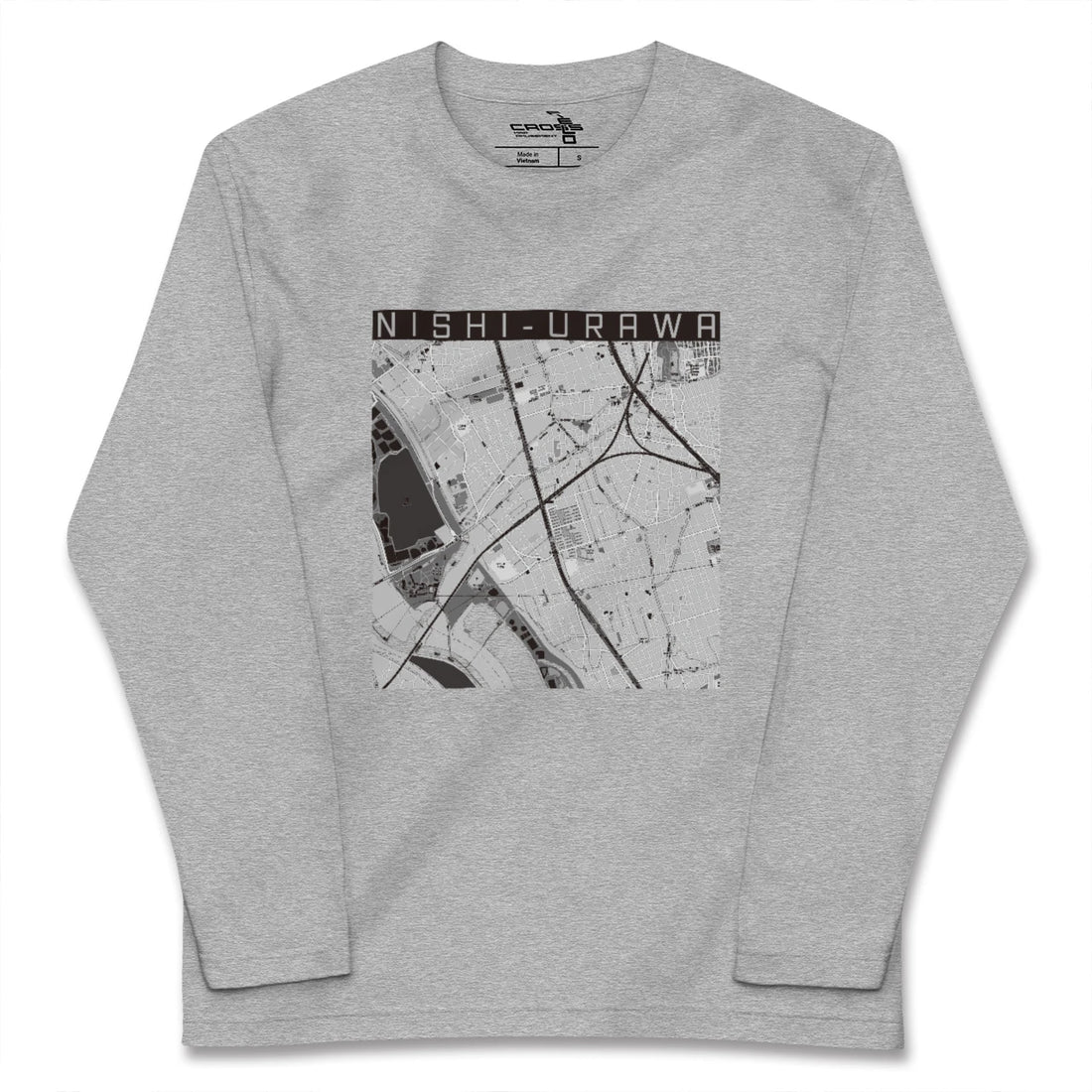 【西浦和（埼玉県）】地図柄ロングスリーブTシャツ