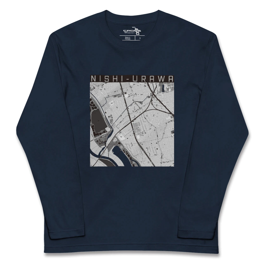 【西浦和（埼玉県）】地図柄ロングスリーブTシャツ