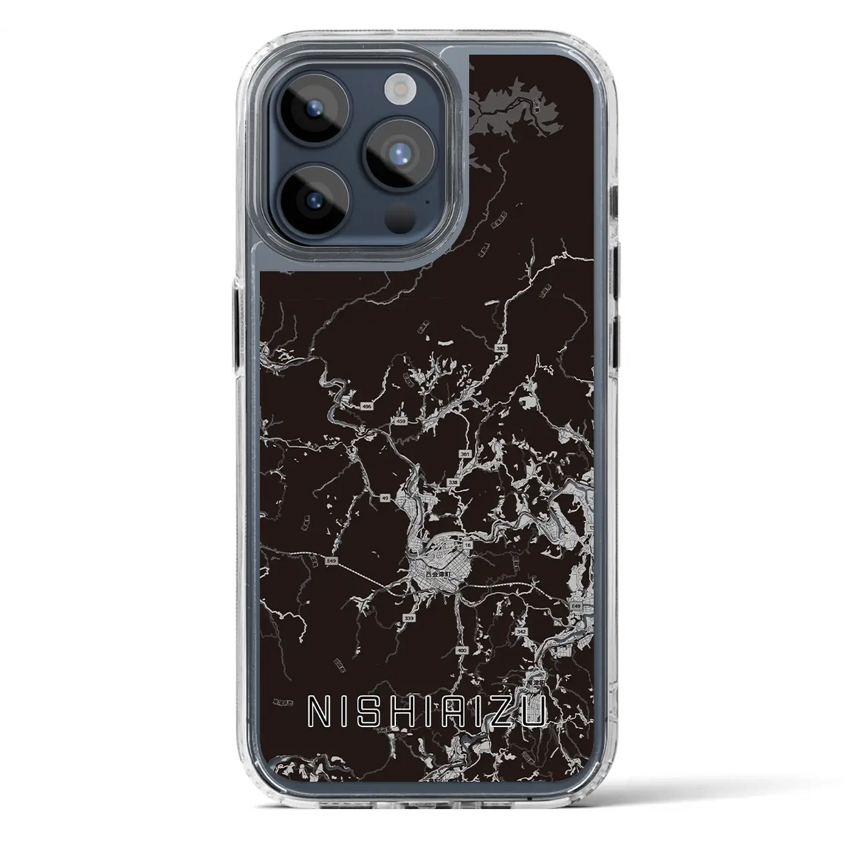 【西会津（福島県）】地図柄iPhoneケース（MagSafeタイプ）
