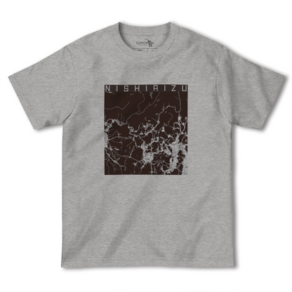 【西会津（福島県）】地図柄ヘビーウェイトTシャツ