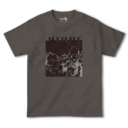 【西会津（福島県）】地図柄ヘビーウェイトTシャツ