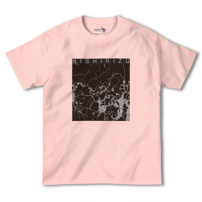 【西会津（福島県）】地図柄ヘビーウェイトTシャツ