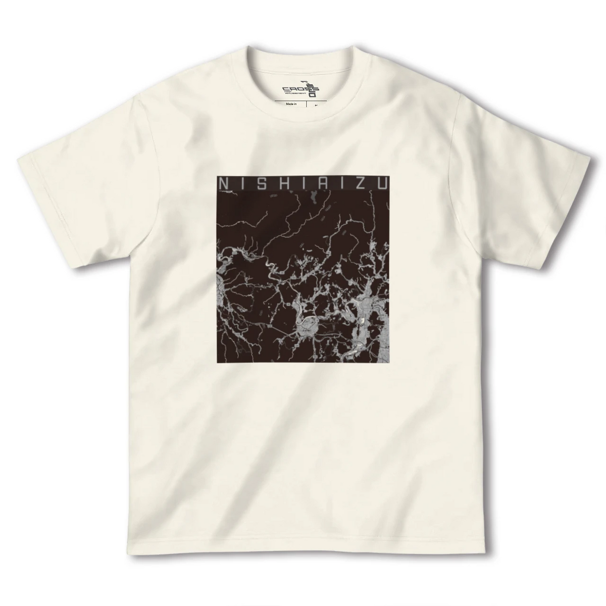 【西会津（福島県）】地図柄ヘビーウェイトTシャツ