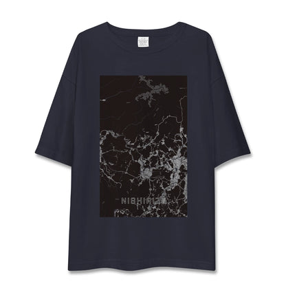 【西会津（福島県）】地図柄ビッグシルエットTシャツ