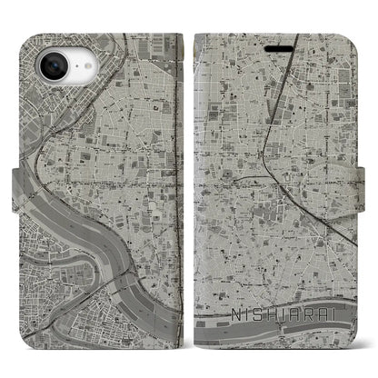 【西新井（東京都）】地図柄iPhoneケース（手帳タイプ）