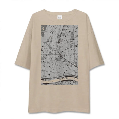 【西新井（東京都）】地図柄ビッグシルエットTシャツ