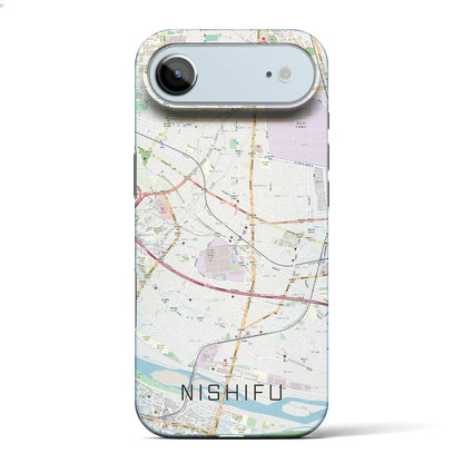 【西府（東京都）】地図柄iPhoneケース（バックカバータイプ）