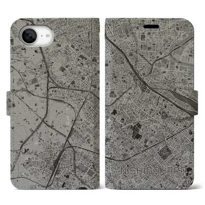 【西ケ原（東京都）】地図柄iPhoneケース（手帳タイプ）