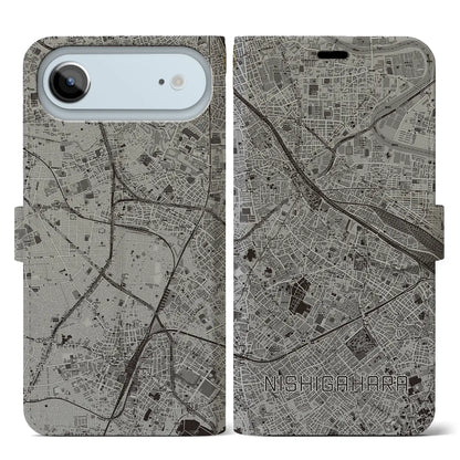 【西ケ原（東京都）】地図柄iPhoneケース（手帳タイプ）