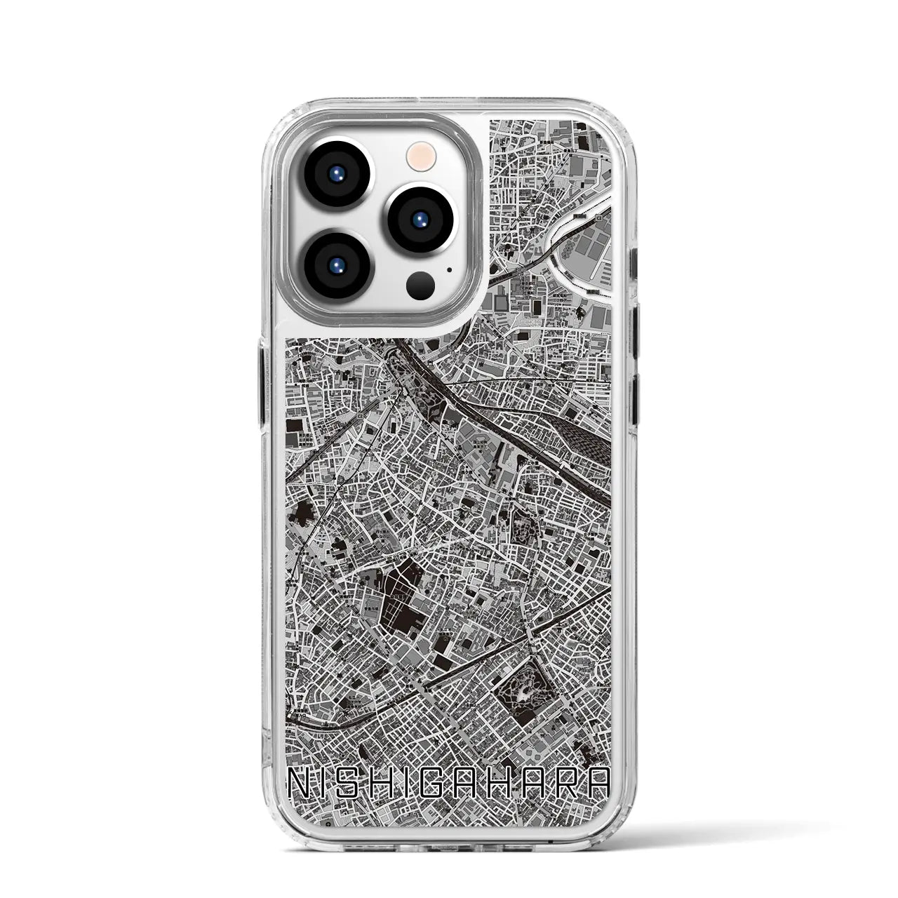 【西ケ原（東京都）】地図柄iPhoneケース（MagSafeタイプ）