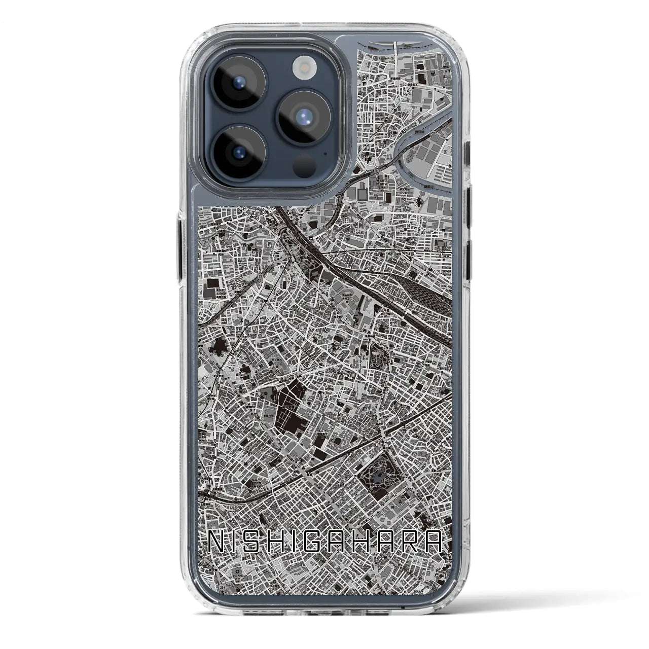 【西ケ原（東京都）】地図柄iPhoneケース（MagSafeタイプ）
