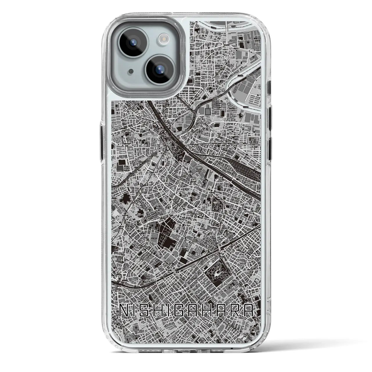 【西ケ原（東京都）】地図柄iPhoneケース（MagSafeタイプ）