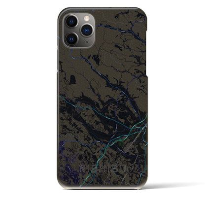 【西郷（福島県）】地図柄iPhoneケース（バックカバータイプ）