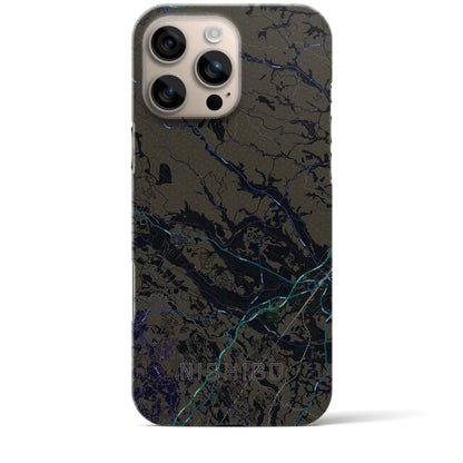 【西郷（福島県）】地図柄iPhoneケース（バックカバータイプ）