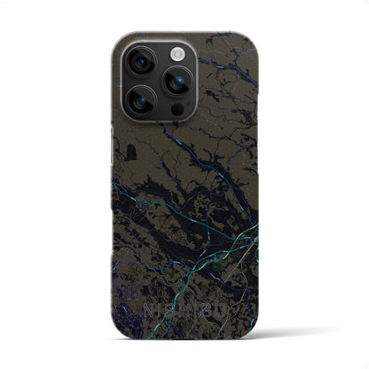 【西郷（福島県）】地図柄iPhoneケース（バックカバータイプ）