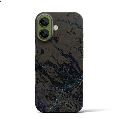 【西郷（福島県）】地図柄iPhoneケース（バックカバータイプ）