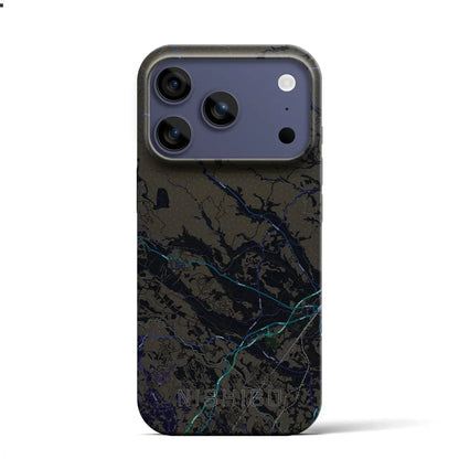 【西郷（福島県）】地図柄iPhoneケース（バックカバータイプ）